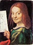 CAROTO, Giovanni Francesco Read-headed Youth Holding a Drawing France oil painting artist